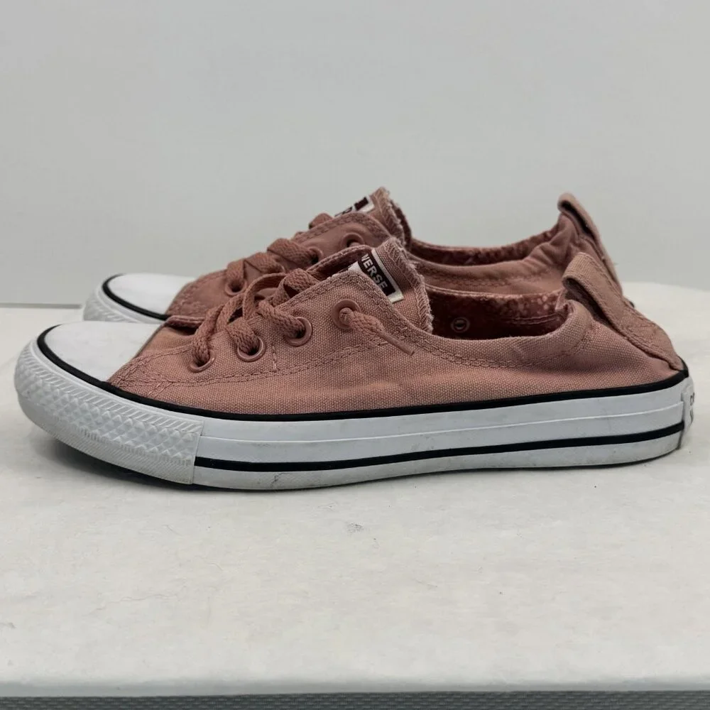 Converse All Star Chuck Taylor Womens 7-8 Mens 6 Low Top Sneakers Salmon Canvas - Picture 4 of 14